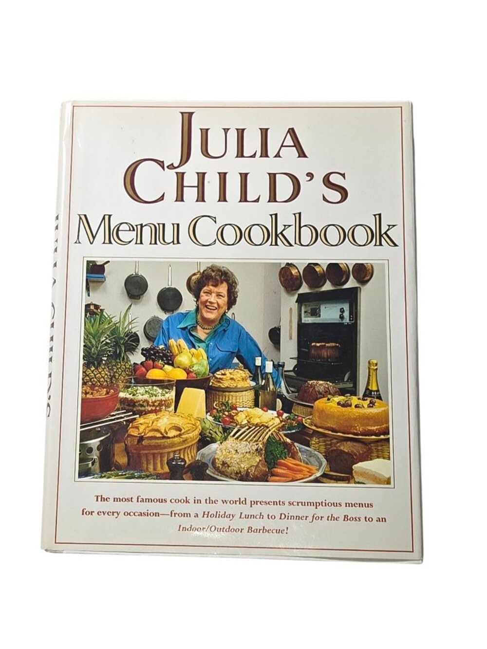 Julia Child's Menu Cookbook Julia Child Food & Drink Wings Hardcover Dust Jacket